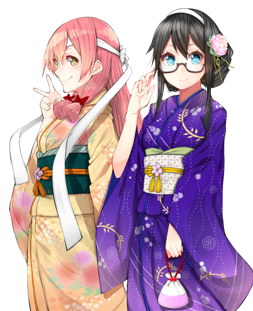 ooyodo and akashi (kantai collection) drawn by mikan_(chipstar182)
