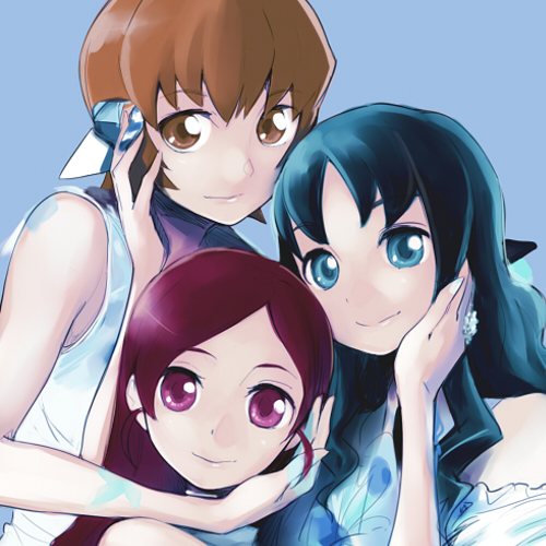 kurumi erika, hanasaki tsubomi, and myoudouin itsuki (precure and 2 more) drawn by yurikawa