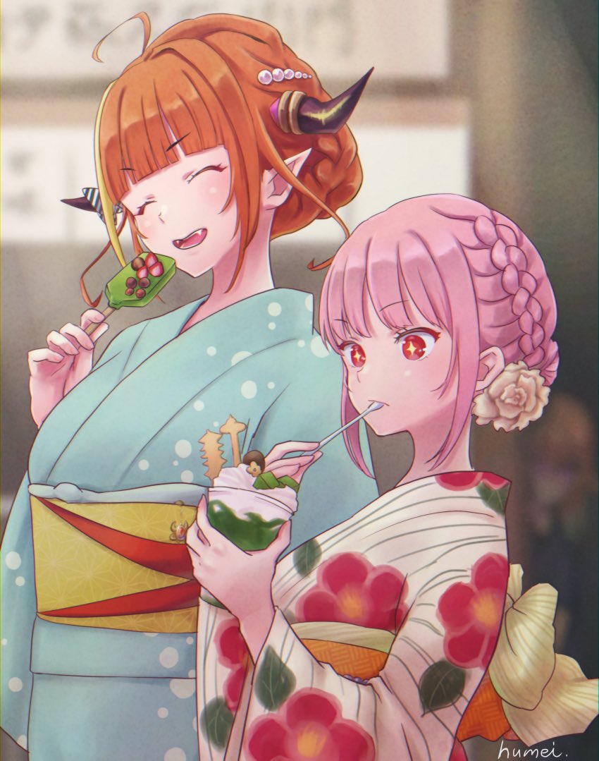 mori calliope, takanashi kiara, and kiryu coco (hololive and 1 more) drawn by kyou_fumei