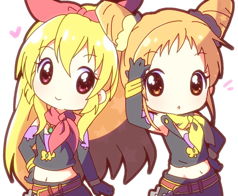 hoshimiya ichigo and arisugawa otome (aikatsu!) drawn by mirai_(sugar)