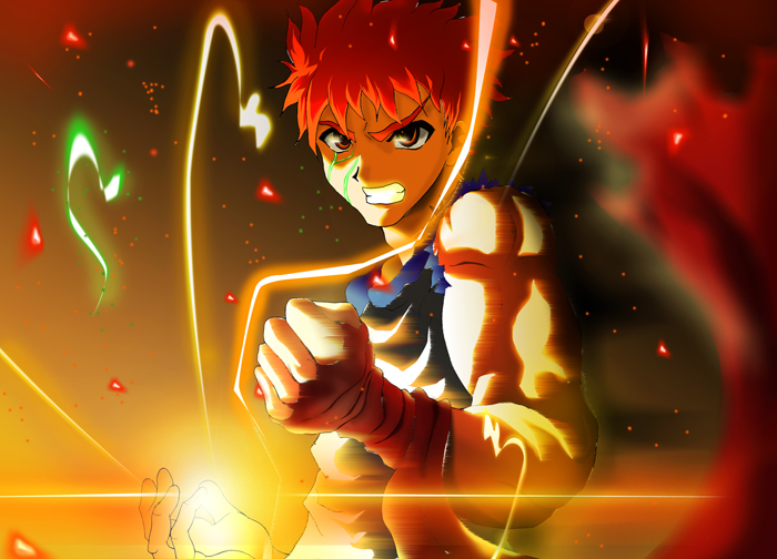 emiya shirou (fate and 2 more) drawn by skyt2
