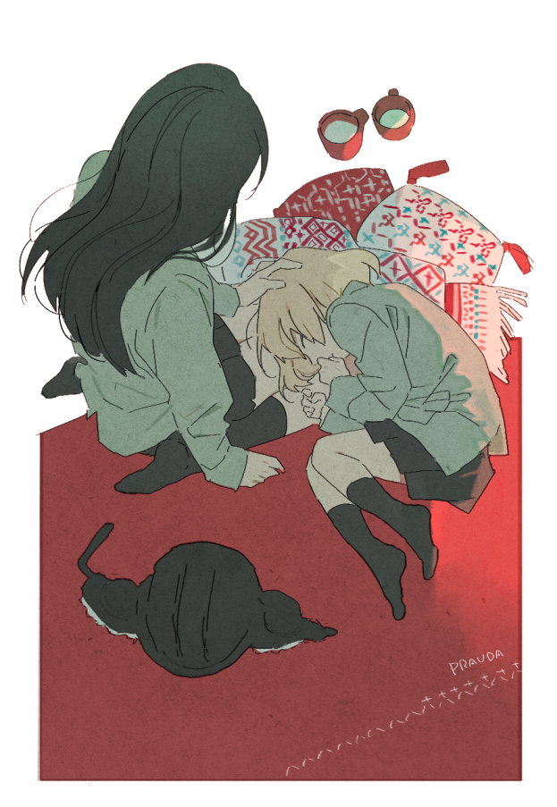 katyusha and nonna (girls und panzer) drawn by roku_(tsua-kihuyu)
