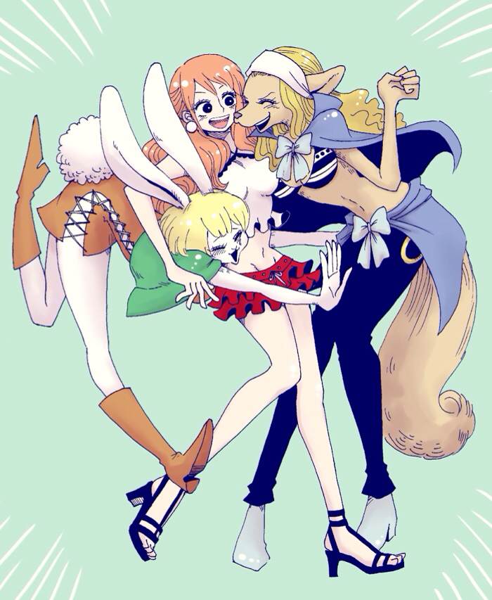 nami, carrot, and wanda (one piece) drawn by h1rake-g0ma
