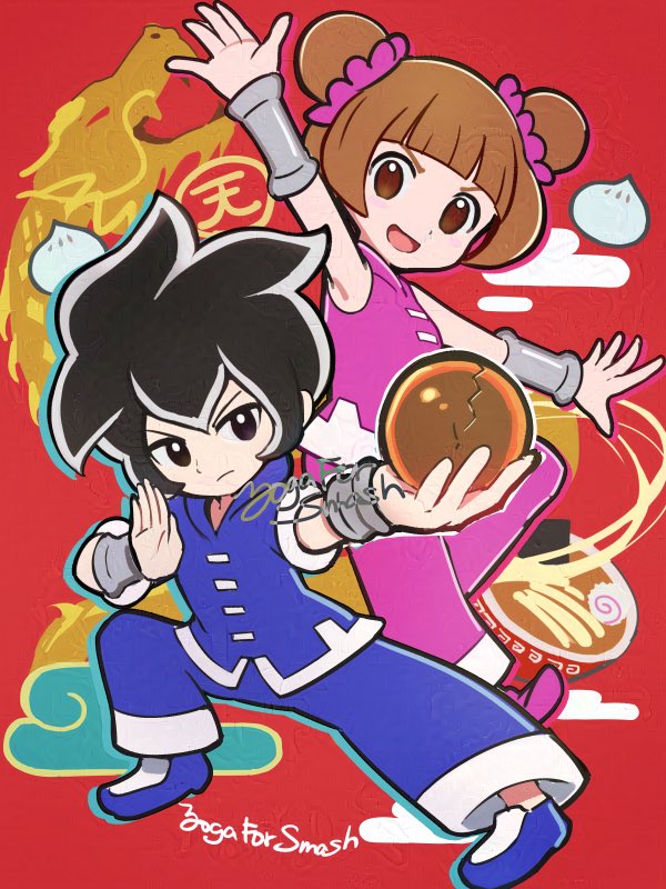 young cricket and cicada (warioware and 1 more) drawn by hirotaka_(hrtk990203)