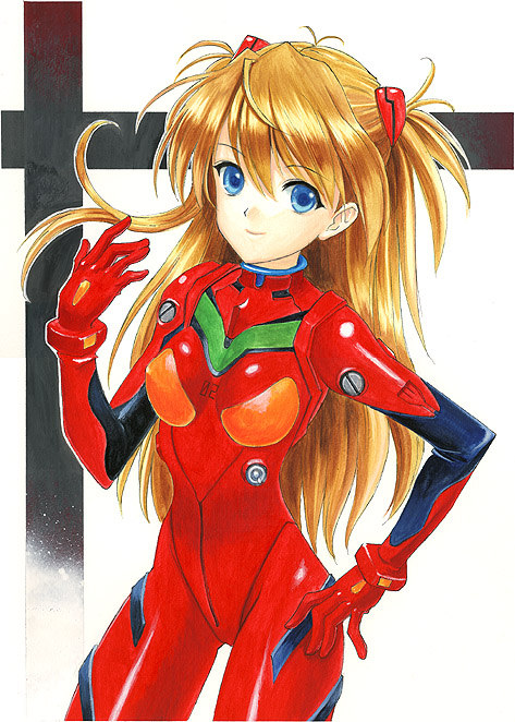 souryuu asuka langley (neon genesis evangelion) drawn by nami_pontax