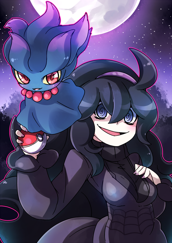 hex maniac and misdreavus (pokemon and 1 more) drawn by yuuki_(yuyuki000)