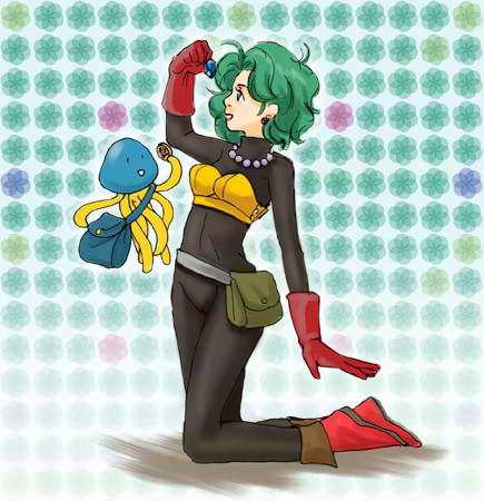 heroine, healslime, and thief (dragon quest and 2 more) drawn by nao_(moji)