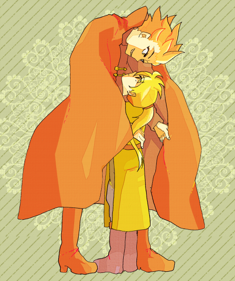 lance and yellow (pokemon and 1 more) drawn by horo_(namayake)
