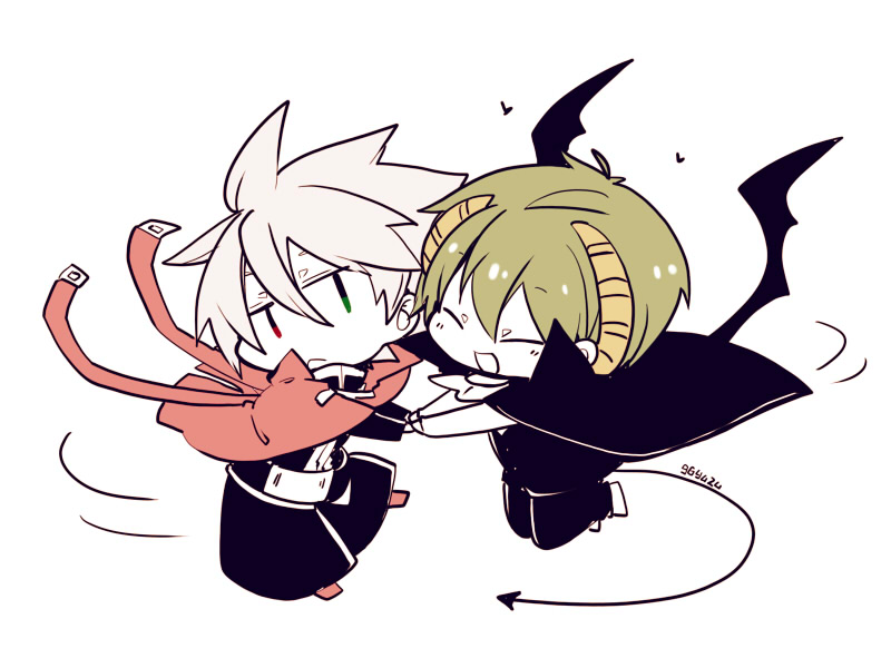 ragna the bloodedge and hazama (blazblue) drawn by kuro_yuzu
