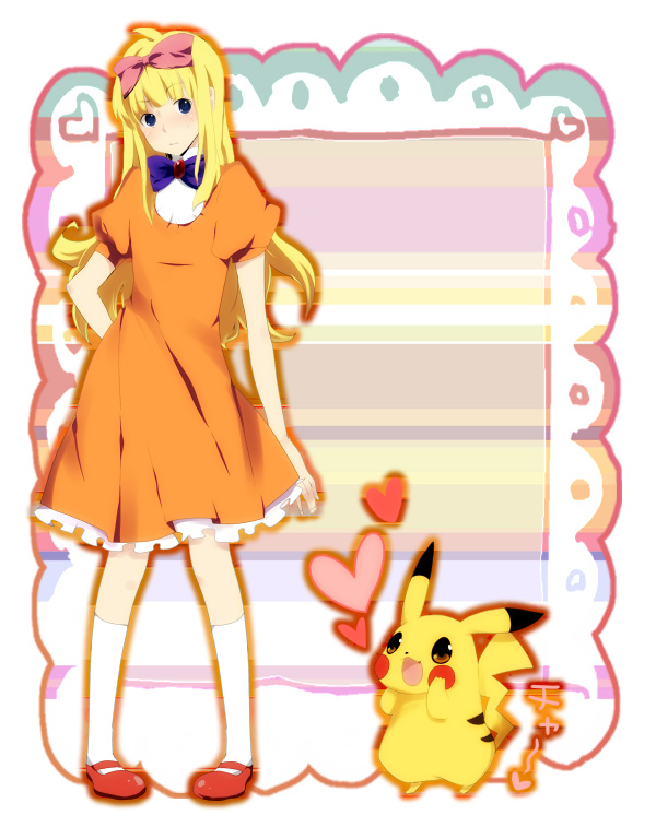 pikachu, ash ketchum, and ashley (pokemon) drawn by touyama_soboro