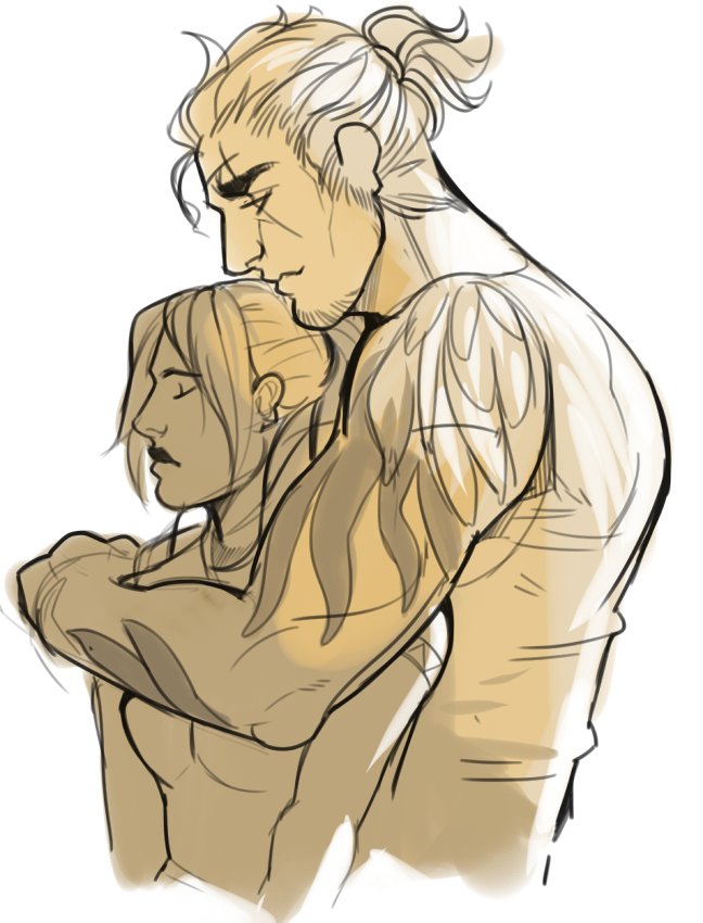 gladiolus amicitia and aranea highwind (final fantasy and 1 more) drawn by crowbi