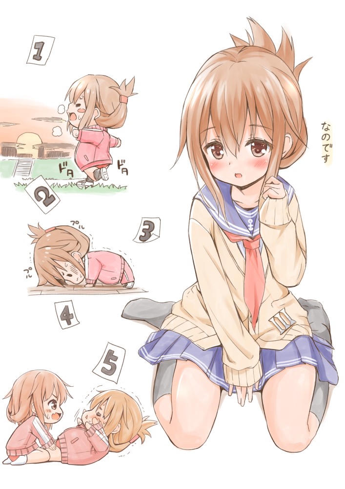 inazuma and ikazuchi (kantai collection) drawn by fujishima_shinnosuke