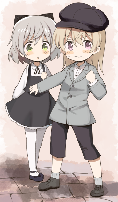 sanya v. litvyak and eila ilmatar juutilainen (world witches series and 1 more) drawn by glastonbury1966
