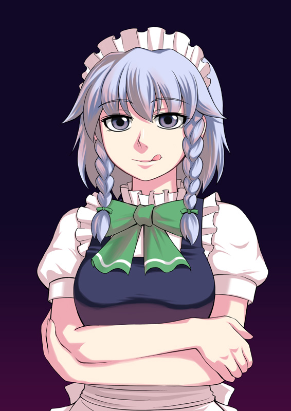 izayoi sakuya (touhou) drawn by katwu_(gensou_ninja_yashiki)