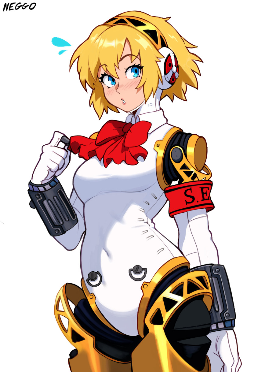 aigis (persona and 1 more) drawn by neggoartz