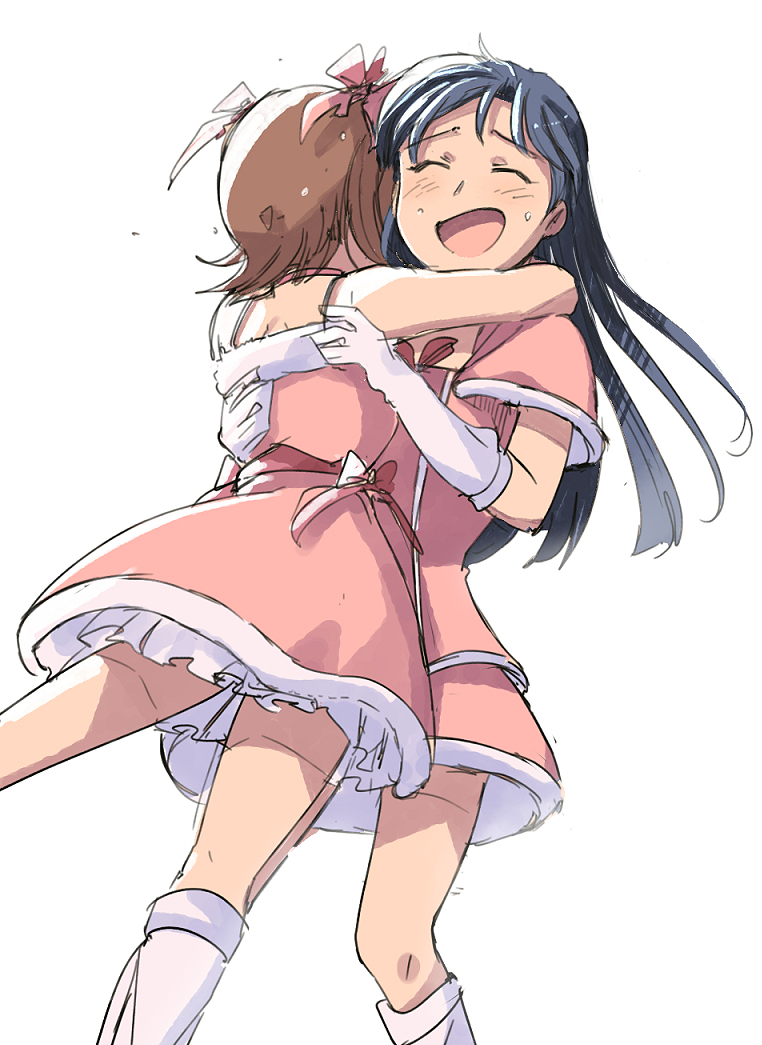 kisaragi chihaya and amami haruka (idolmaster and 1 more) drawn by tsubobot