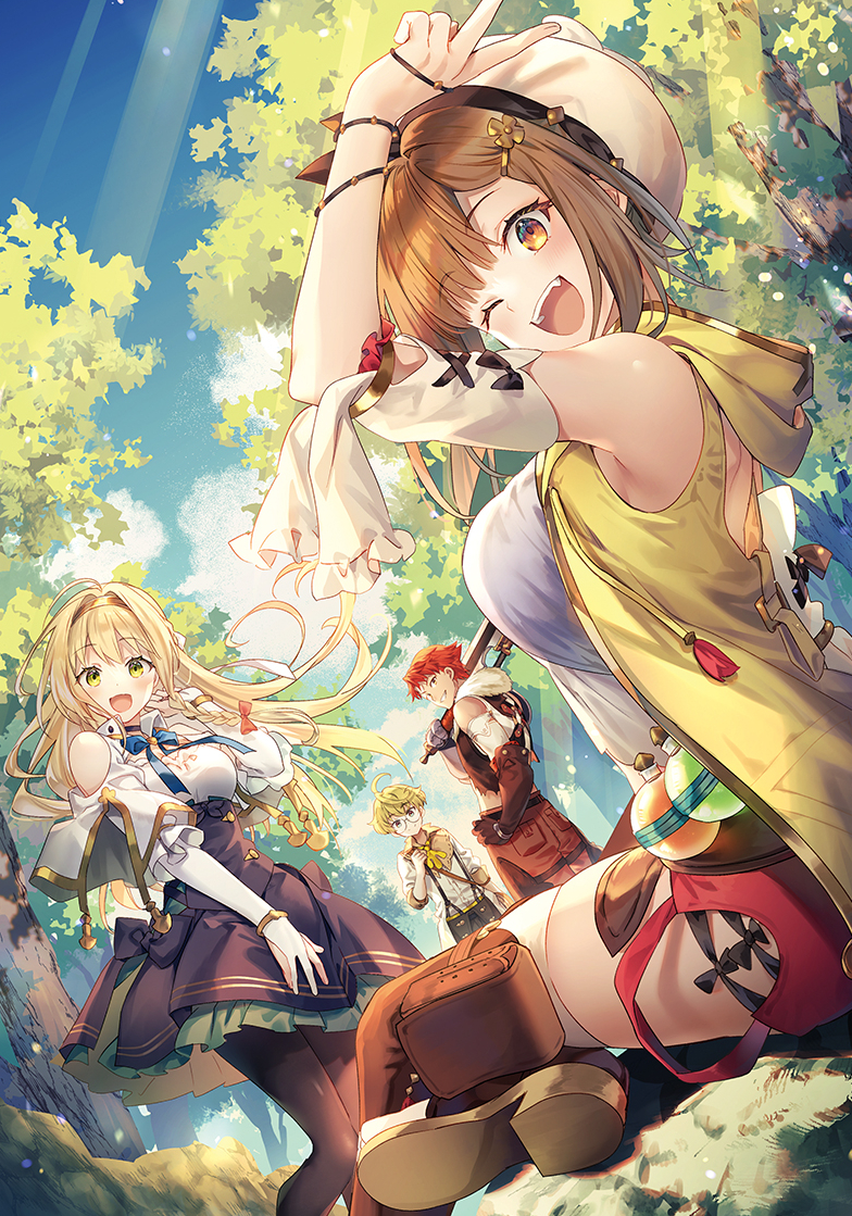 reisalin stout, klaudia valentz, lent marslink, and tao mongarten (atelier and 2 more) drawn by riichu