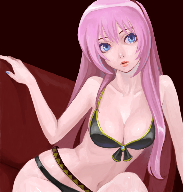 megurine luka (vocaloid and 1 more) drawn by acha