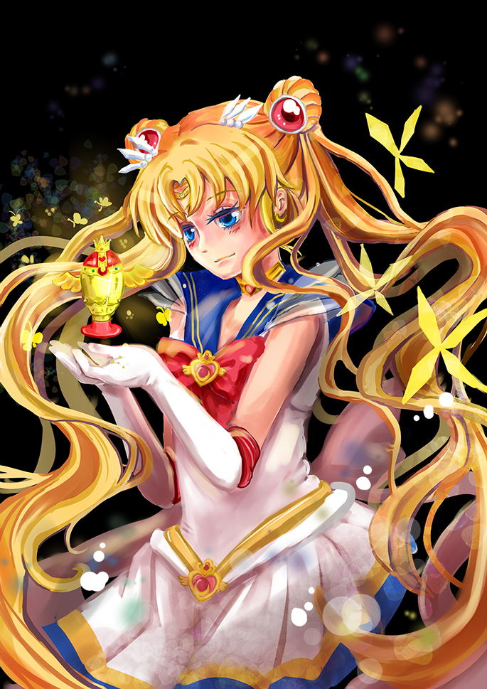 tsukino usagi, sailor moon, and super sailor moon (bishoujo senshi sailor moon and 1 more) drawn by beni_kingyo