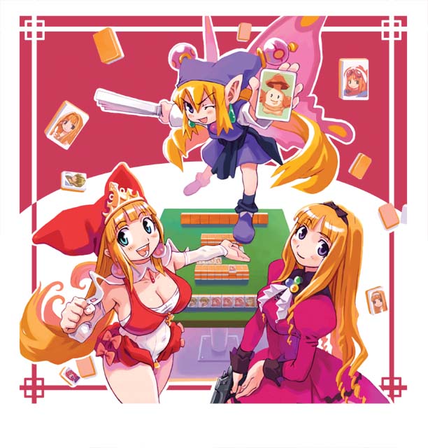 cornet espoir, kururu, and crea rosenqueen (marl kingdom and 2 more) drawn by ryoji_(nomura_ryouji)