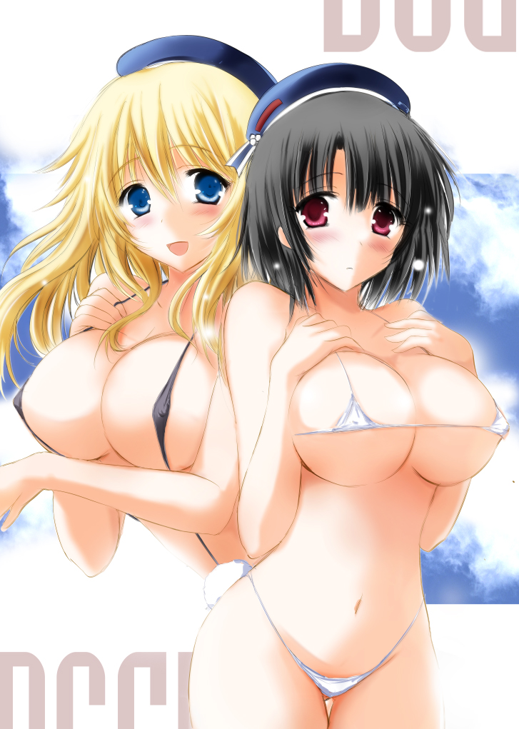 atago and takao (kantai collection) drawn by tsukishima_kai