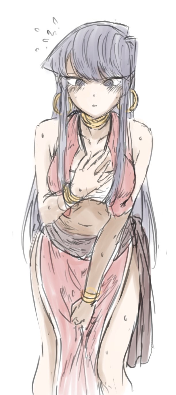 komi shouko and nadia la arwall (komi-san wa komyushou desu and 1 more) drawn by mitsugu