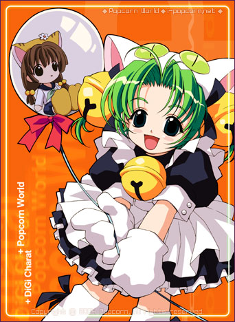 dejiko and puchiko (di gi charat) drawn by popcorn_kang