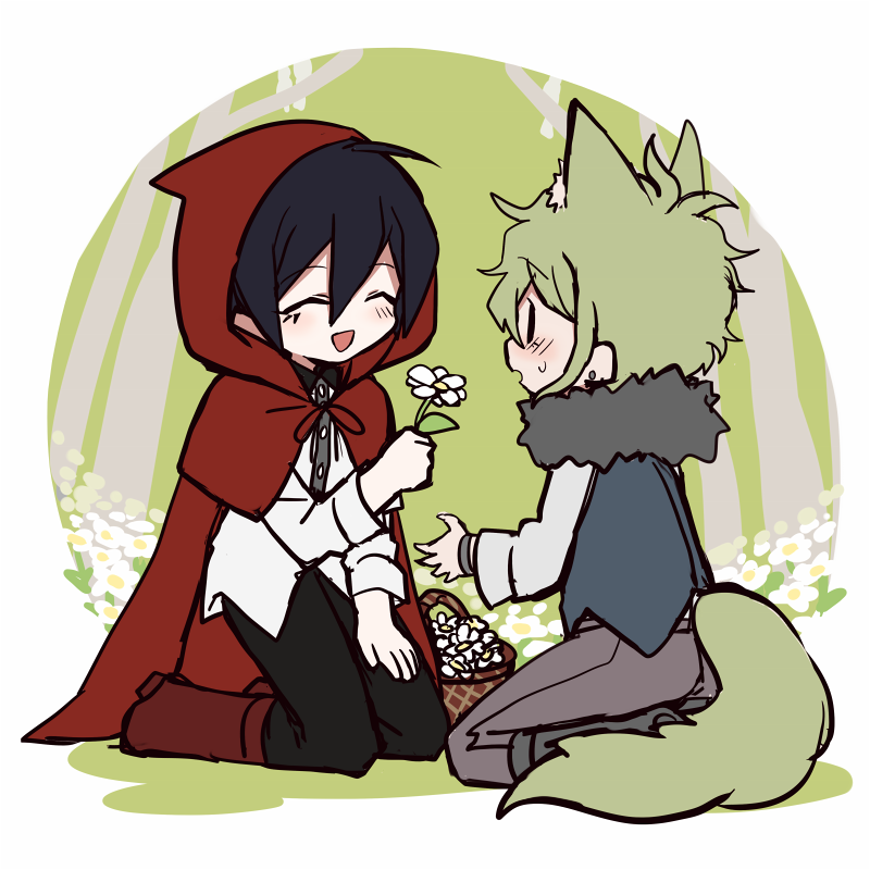 saihara shuichi and amami rantaro (danganronpa and 1 more) drawn by tpi_ri
