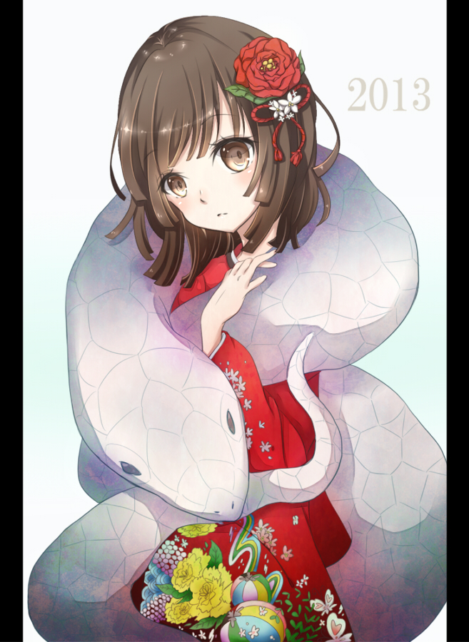 sengoku nadeko and kuchinawa (monogatari and 1 more) drawn by hikari_(m11c5)