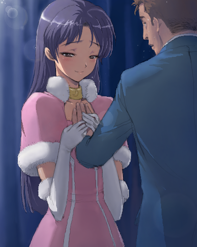 producer and kisaragi chihaya (idolmaster and 1 more) drawn by matsudo_aya