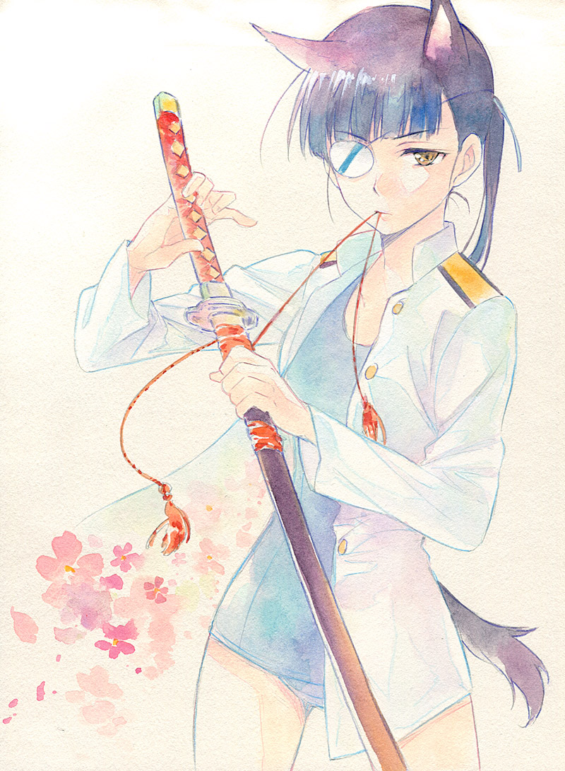 sakamoto mio (world witches series and 1 more) drawn by agahari