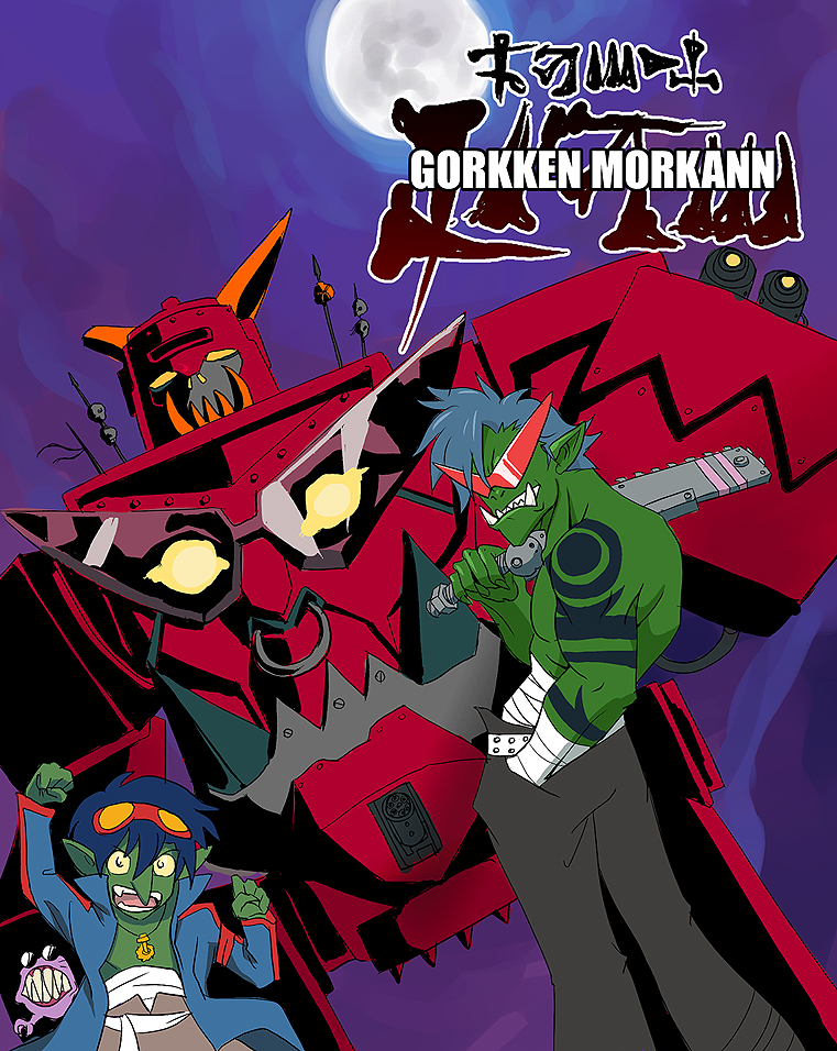 simon, kamina, boota, gurren-lagann, ork, and 2 more (tengen toppa gurren lagann and 1 more)