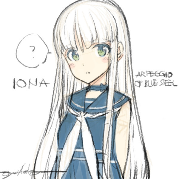 iona (aoki hagane no arpeggio) drawn by oyari_ashito