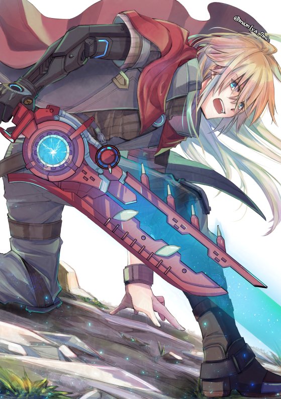 shulk (xenoblade chronicles and 2 more) drawn by nanami_shingu