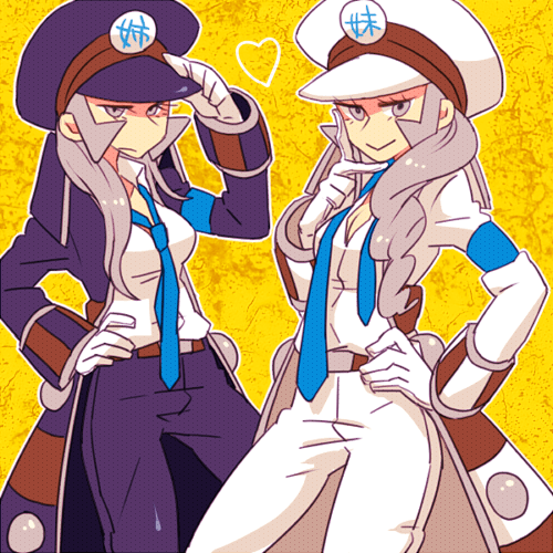 ingo and emmet (pokemon and 1 more) drawn by homura-m
