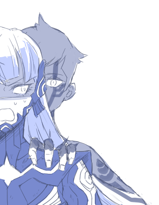 protagonist and demi-fiend (shin megami tensei and 2 more) drawn by soujin_hyouka