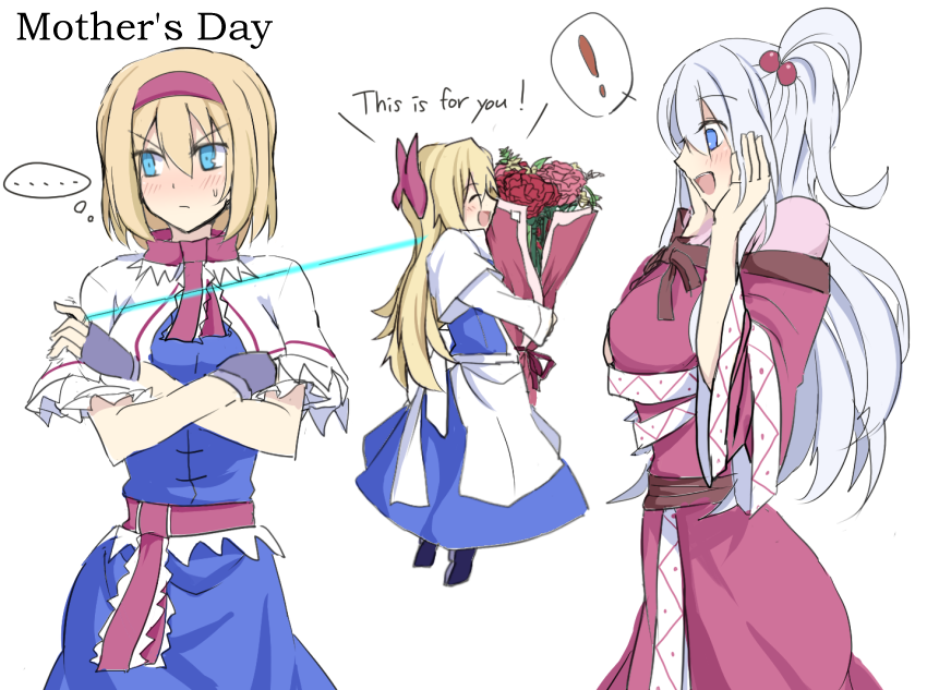 alice margatroid, shanghai doll, and shinki (touhou) drawn by kenuu_(kenny)