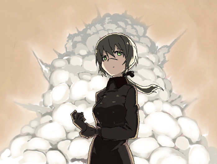 hanna rudel (world witches series and 1 more) drawn by shiratama_(hockey)