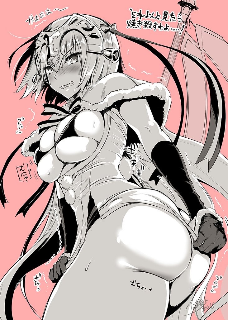 jeanne d'arc alter and jeanne d'arc alter santa lily (fate and 1 more) drawn by kojima_saya