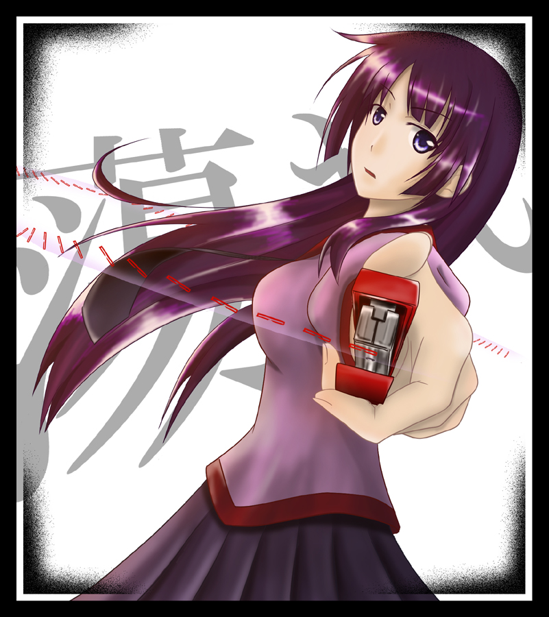 senjougahara hitagi (monogatari and 1 more) drawn by satsu_chian