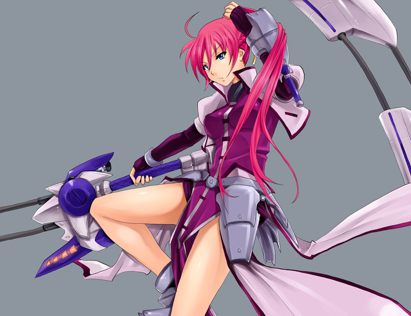 signum and laevatein (lyrical nanoha and 3 more) drawn by aona_(anagasaki)