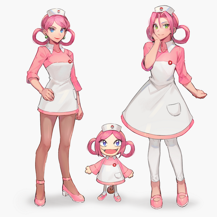 jessie, james, meowth, and joy (pokemon and 1 more) drawn by apple_brk
