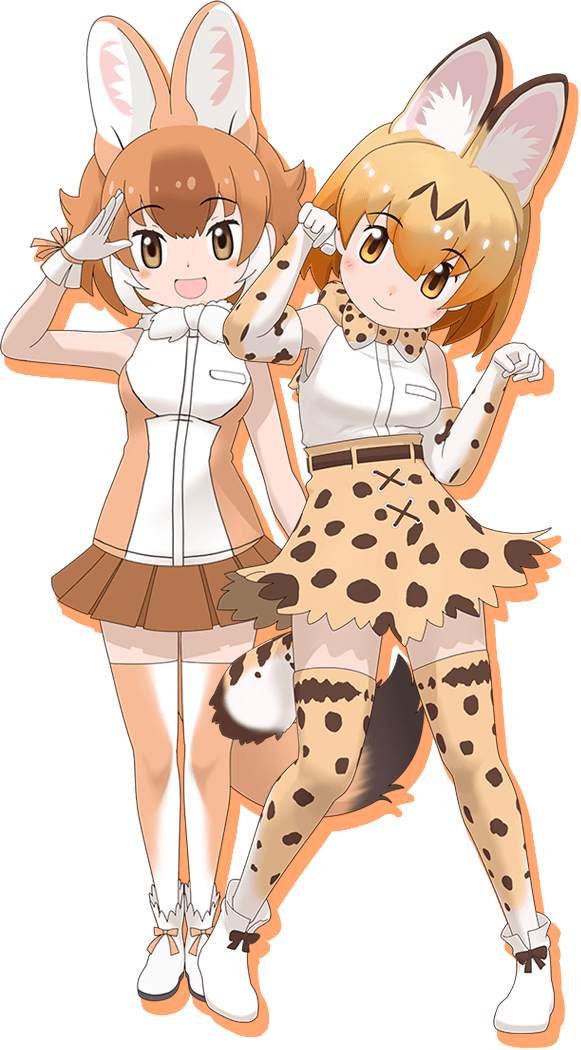 serval and dhole (kemono friends and 1 more)