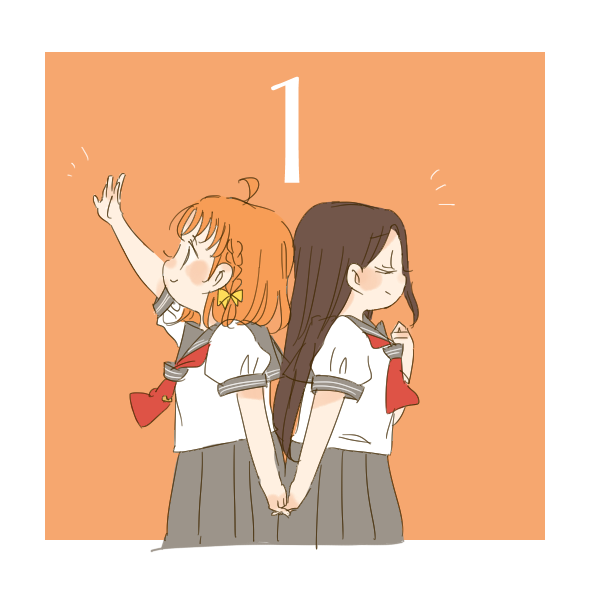 takami chika and inami anju (love live! and 2 more) drawn by kase_(ks_lys)