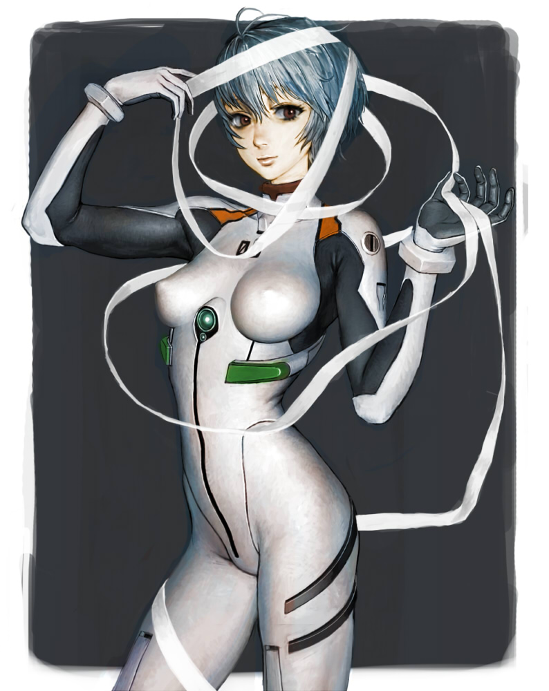 ayanami rei (neon genesis evangelion) drawn by nagara-ya