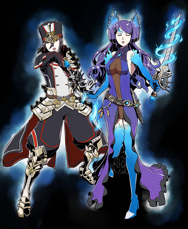 morag ladair and brighid (xenoblade chronicles and 1 more) drawn by saginoko