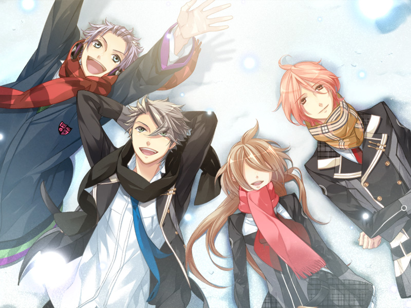 yahisa tsukiko, shiranui kazuki, amaha tsubasa, and aozora hayato (starry sky) drawn by kazuaki