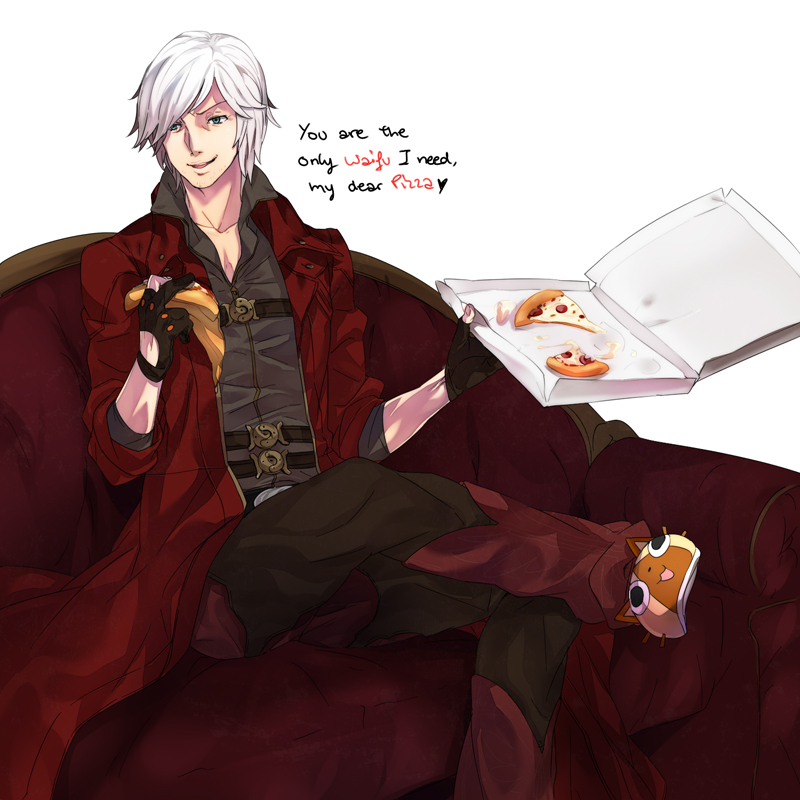 dante and felyne (monster hunter and 1 more) drawn by naso4