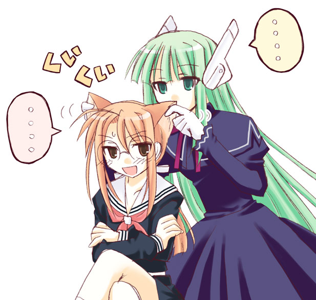 hasegawa chisame and karakuri chachamaru (mahou sensei negima!) drawn by yuuma_(omaeno_meinichi)