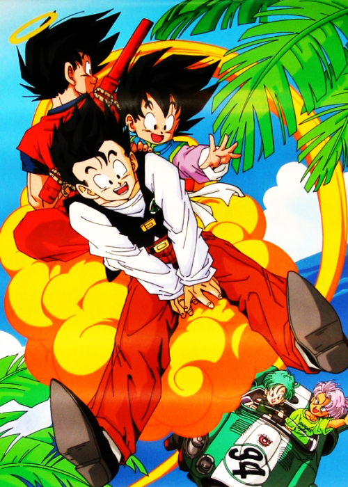 son goku, bulma, son gohan, trunks, and son goten (dragon ball and 1 more)